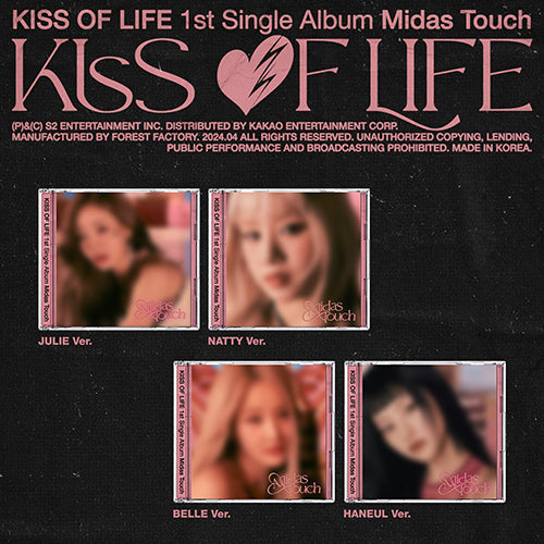 KISS OF LIFE - MIDAS TOUCH (Jewel Case Ver.)